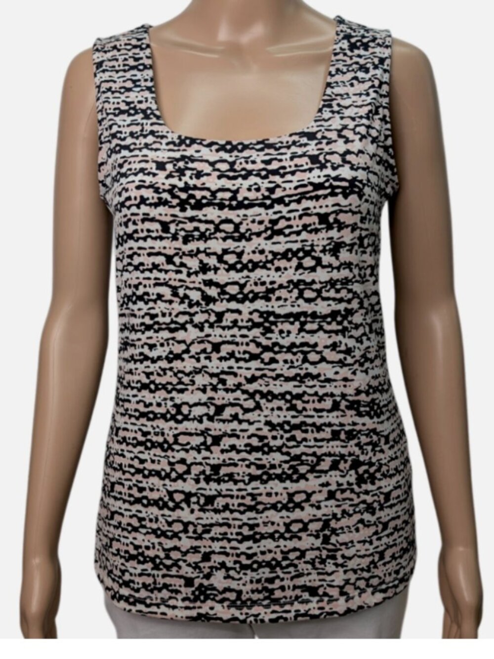 Cleo Sleeveless Abstract Scoop Blouse S
